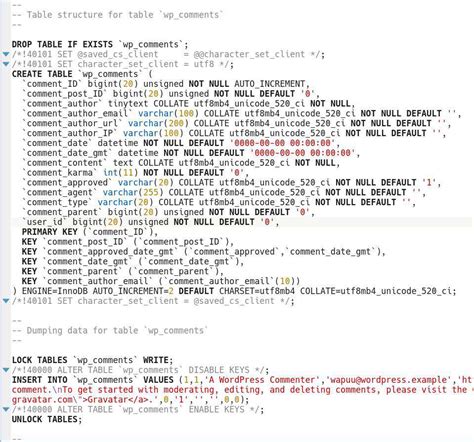 Image result for Mysqldump Example