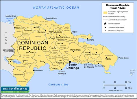 Free Printable Map Of Dominican Republic