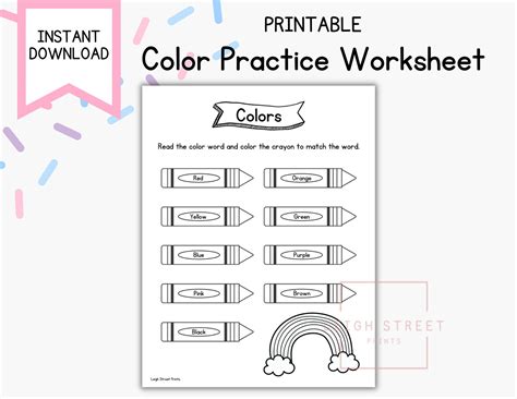 Image result for Basic Colors Worksheet