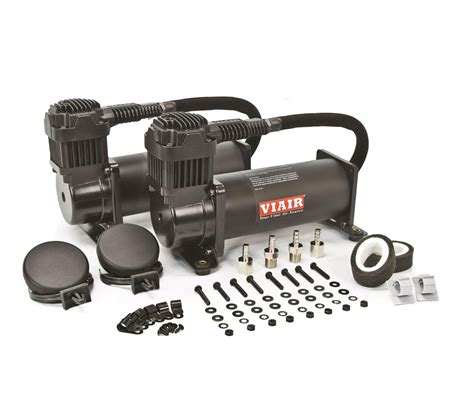 Viair Air Compressors Stealth Black 444C Dual Performance Kit 12 V DC 38 amps - 44442 - Overlanded