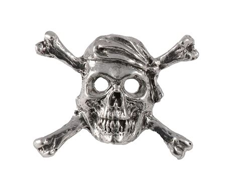 Buy Pirate Skull & Crossbones Pewter Lapel Pin, Brooch, Jewelry, A167 ...