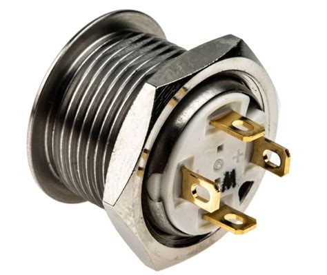 RS PRO | RS PRO Illuminated Push Button Switch, Momentary, Panel Mount ...