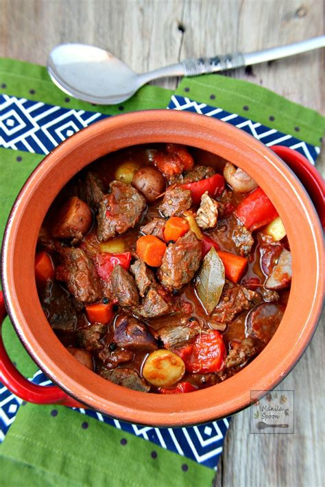Beef Mechado | Mechado recipe, Recipes, Filipino recipes