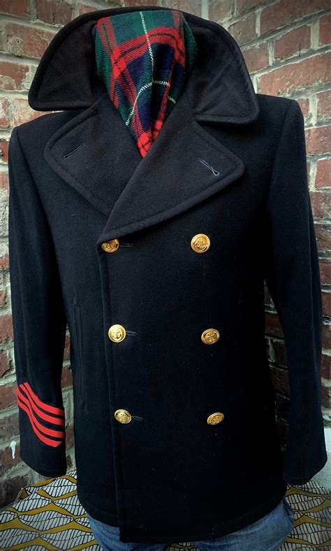 Fantastic US Navy Pea Coat Original - Genuine Pea Coat Made in USA Size ...
