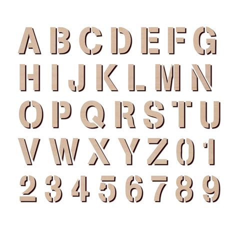 Buy Vector Laser Cut Lettering Alphabet Letter Stencils Wooden Online ...