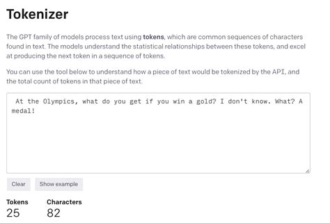 Rezultat imagine pentru Openai Tokenizer