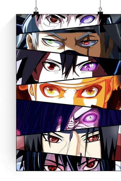 Naruto Eyes | Naruto character eyes Naruto Madara Itachi kakashi Obito ...