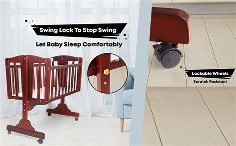 Buy R for Rabbit Dream Time Baby Wooden Cradle, Baby Cot & Crib for ...