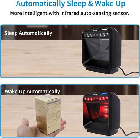 Buy 2D Handsfree Barcode Scanner QR Omnidirectional Desktop Bar Code ...