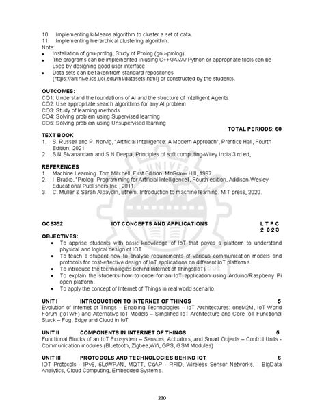 Syllabus-IOT Concepts AND Applications - OCS352 IoT CONCEPTS AND ...