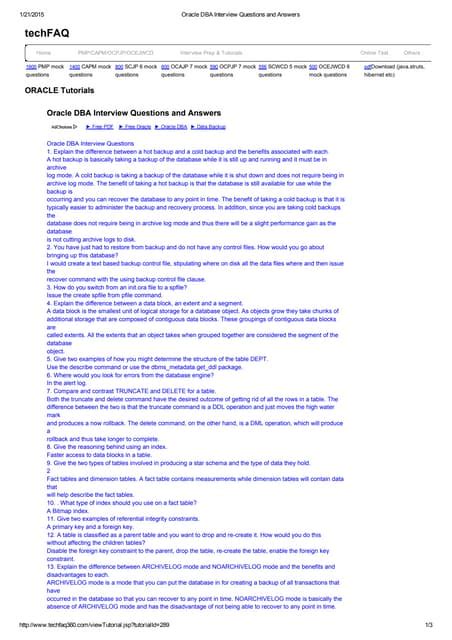 Oracle DBA Interview Questions Scenario-Based 的图像结果