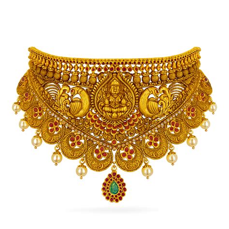 Antique Gold Choker | Temple Jewellery – RBS Jewellers