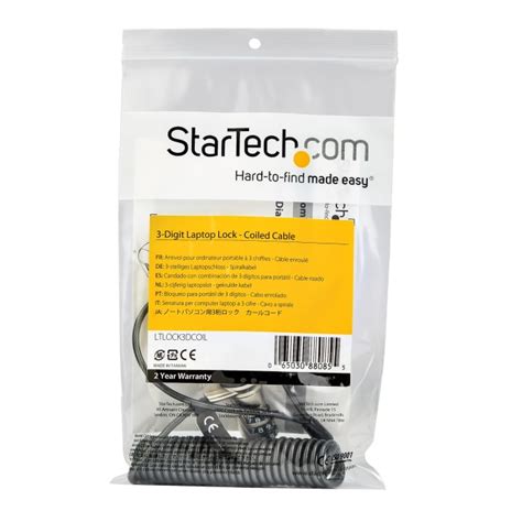 LTLOCK3DCOIL StarTech.com | StarTech.com Laptop Lock for use with K ...