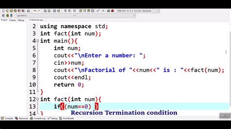 Image result for Factorial Using Recursion C++