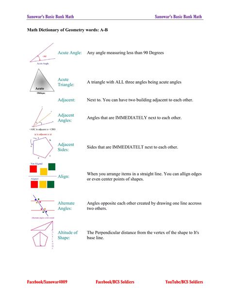 Image result for Geometry Words