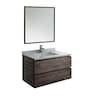 Fresca Formosa 36-in Acacia Wood Undermount Single Sink Floating ...