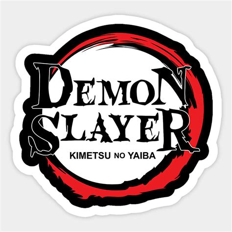 Logo demon slayer kimetsu no yaiba the movie mugen train sticker demon ...