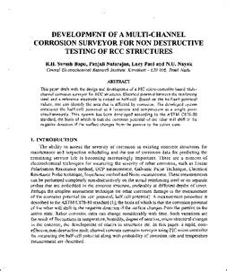 Development of a multi-channel corrosion surveyor for non destructive ...