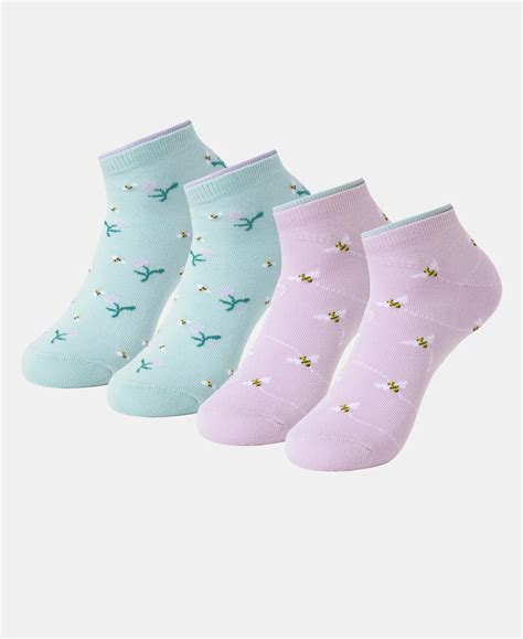 Buy Compact Cotton Stretch Low Show Socks with StayFresh Treatment ...