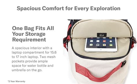 Buy Samsonite Red Vickson Backpack 33 Cms Khakhi Polyester Premium ...