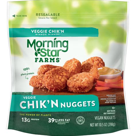 MorningStar Farms Plant Based Vegan Meatless Original Chicken Nuggets ...