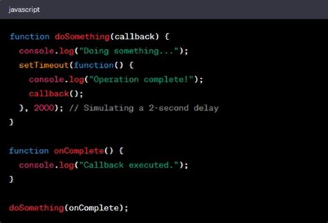 Image result for Callbacck in JavaScript