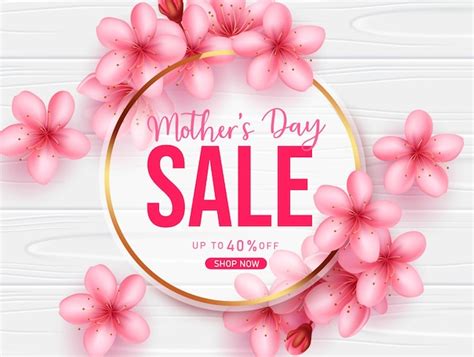 Mother's day sale vector banner design. women's and mother's day ...