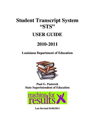 Student Transcript System - Fill and Sign Printable Template Online