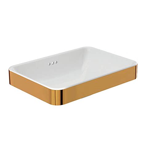 Kohler Accent Vessel Wash Basin without faucet hole in white with rose ...