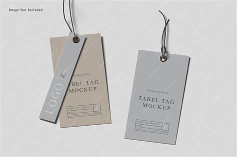 Label tag mockup | Premium PSD