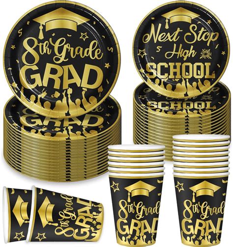 Amazon.com: 8TH Grade Graduation Party Decorations Set Serves 25, 8TH ...