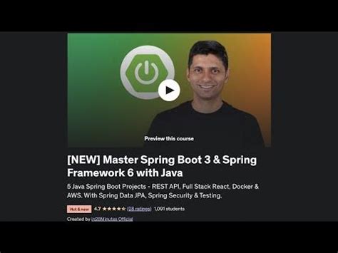 Image result for Spring Boot Projects YouTube Embarkx