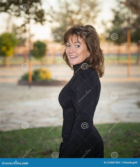 Young Looking Older Woman Model Stock Image - Image of fall, girl ...