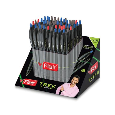 FLAIR Trek Retractable Mechanism 0.7mm Ball Pen with Extra Large Ink ...