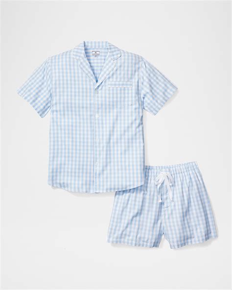 Petite Plume Men's Seafarer Tartan Short Pajama Set | Neiman Marcus