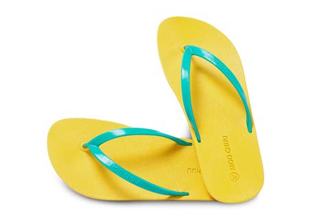 Dali Flippy Yellow Sole Green Strap - Moo Chuu India