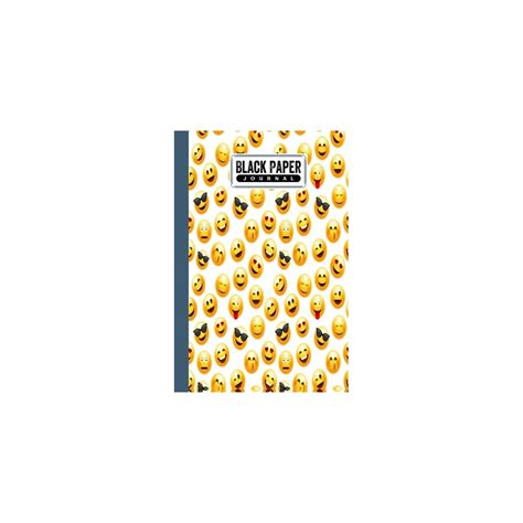 Black Paper Journal: Black Paper Journal Emoji | Ubuy India