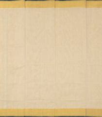 Off White Handloom Kerala Cotton Saree With Black Selvage – RmKV Silks ...