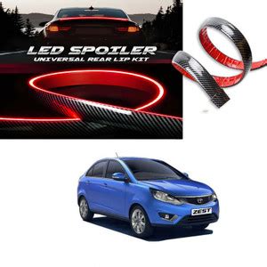 Auto Lovers Led Lip Spoiler Black Exterior Rear Tail Spoiler Brake ...