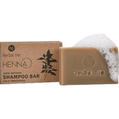 Buy Natural Shampoo Bar with Henna for Hair Repair & Shine – Herbal Me
