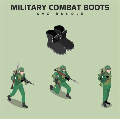Military Combat Boots SVG - MasterBundles