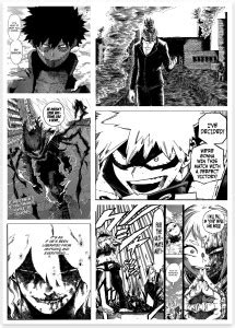 My Hero Academia Anime Pro Hero Vs Super Villains Manga Wall Posters ...