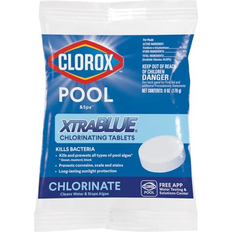 Clorox Pool&Spa XtraBlue 0.375-lb 3-in Chlorine Tablets 24201CLX at ...
