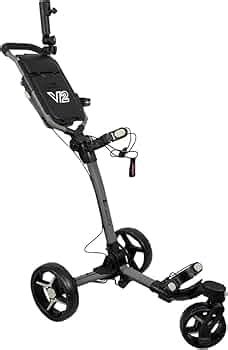 Axglo 3 Wheel Tri-360 V2 Ultra Compact Foldable Aluminium Golf Trolley ...