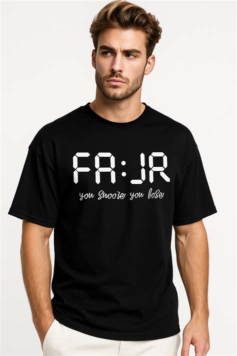 FA:JR (fajr)“You Snooze You Lose”| Terry Cotton Drop Shoulder Oversized ...