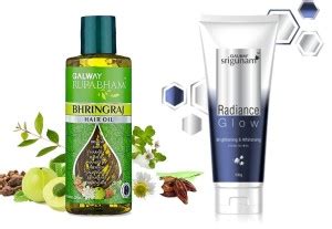 Rupabham Galway Bhringraj Hair Oil & Radiance Glow Brightening ...