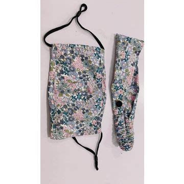 China Fancy fabric face mask and hairband set, hot sell on Global Sources