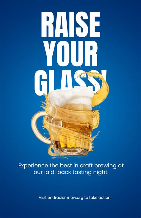 Free Simple Craft Beer Poster Template to Edit Online