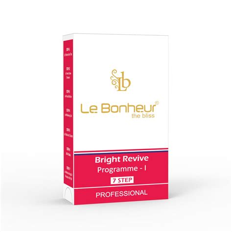 Le Bonheur.. Bright Revive Kit Facial Program -1 | De Tan | Cleanser ...