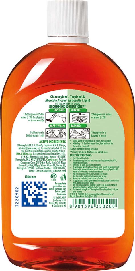 Buy DETTOL ANTISEPTIC DISINFECTANT LIQUID, 125ML Online & Get Upto 60% ...